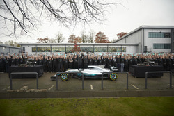Lewis Hamilton, Mercedes AMG F1, Niki Lauda, Fahri Direktör, Mercedes AMG F1, Toto Wolff, Direktör M
