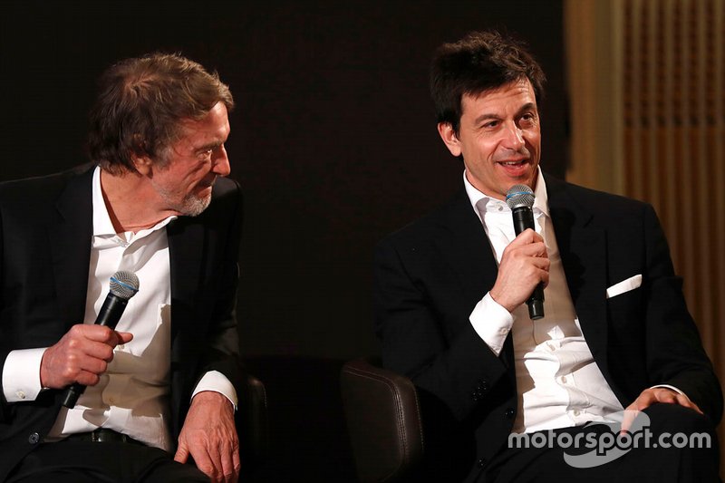Toto Wolff, directeur exécutif de Mercedes Motorsport, Sir Jim Ratcliffe, président d'Ineos