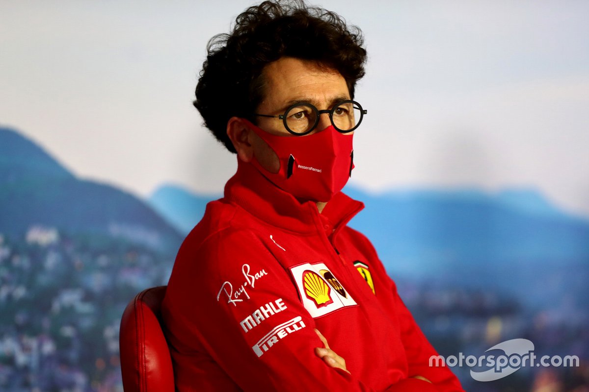 Mattia Binotto, Team Principal Ferrari, in the Team Principals Press Conference