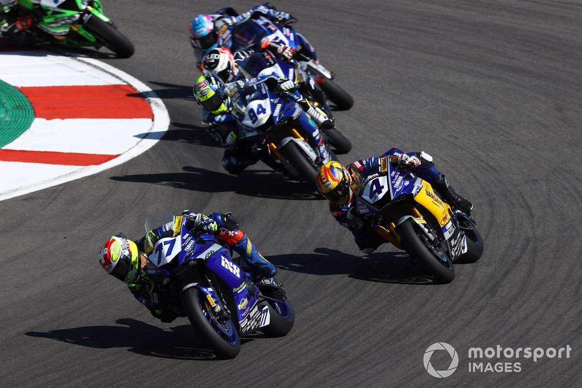 Dominique Aegerter, Ten Kate Racing Yamaha, Steven Odendaal, Evan Bros. WorldSSP Team