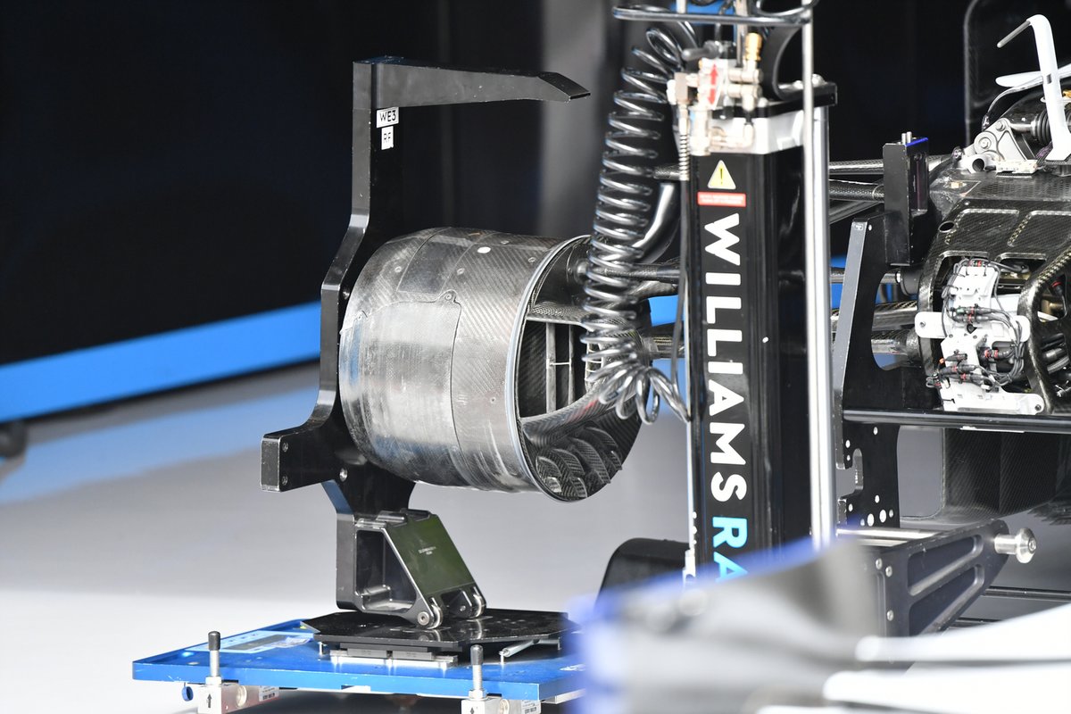 Detalle del tambor de freno del Williams FW43B