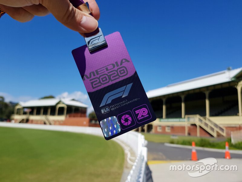 Een permanente mediapas voor het Formule 1-seizoen 2020.