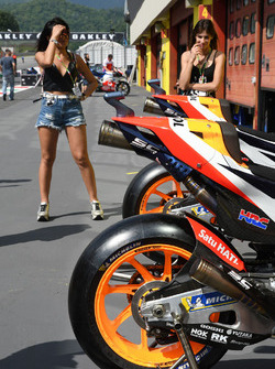 Detalle de la motode Marc Márquez, Repsol Honda Team