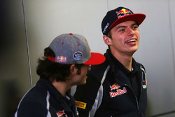 Carlos Sainz Jr., Scuderia Toro Rosso and Max Verstappen, Scuderia Toro Rosso