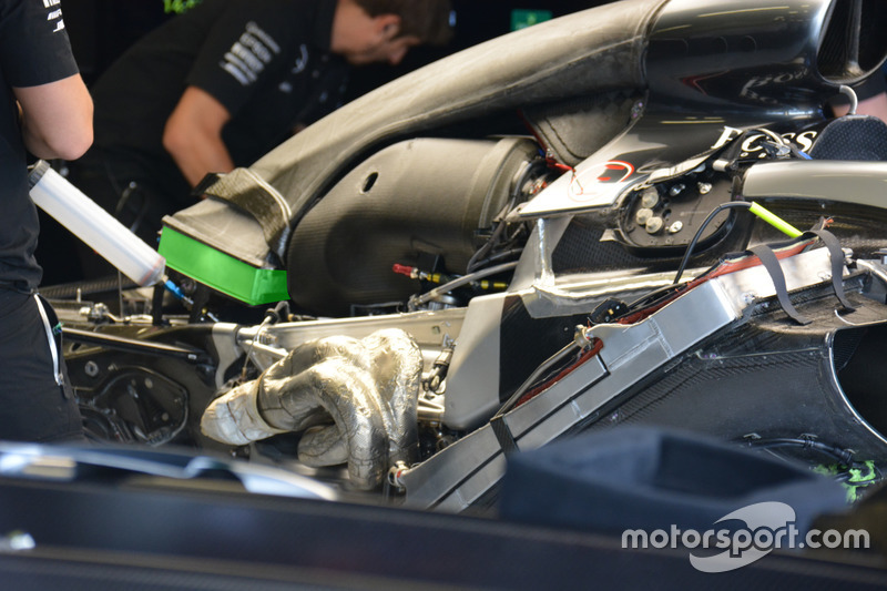 Mercedes F1 W07: Motorraum