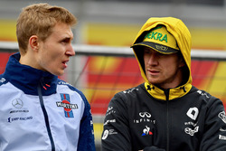 Сергей Сироткин, Williams, и Нико Хюлькенберг, Renault Sport F1 Team