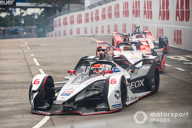 Felipe Nasr, Dragon Racing, Penske EV-3 Pascal Wehrlein, Mahindra Racing, M5 Electro, Jérôme d'Ambrosio, Mahindra Racing, M5 Electro