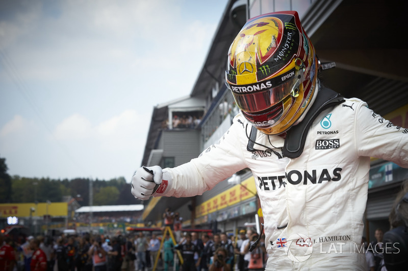 Race winner Lewis Hamilton, Mercedes AMG F1