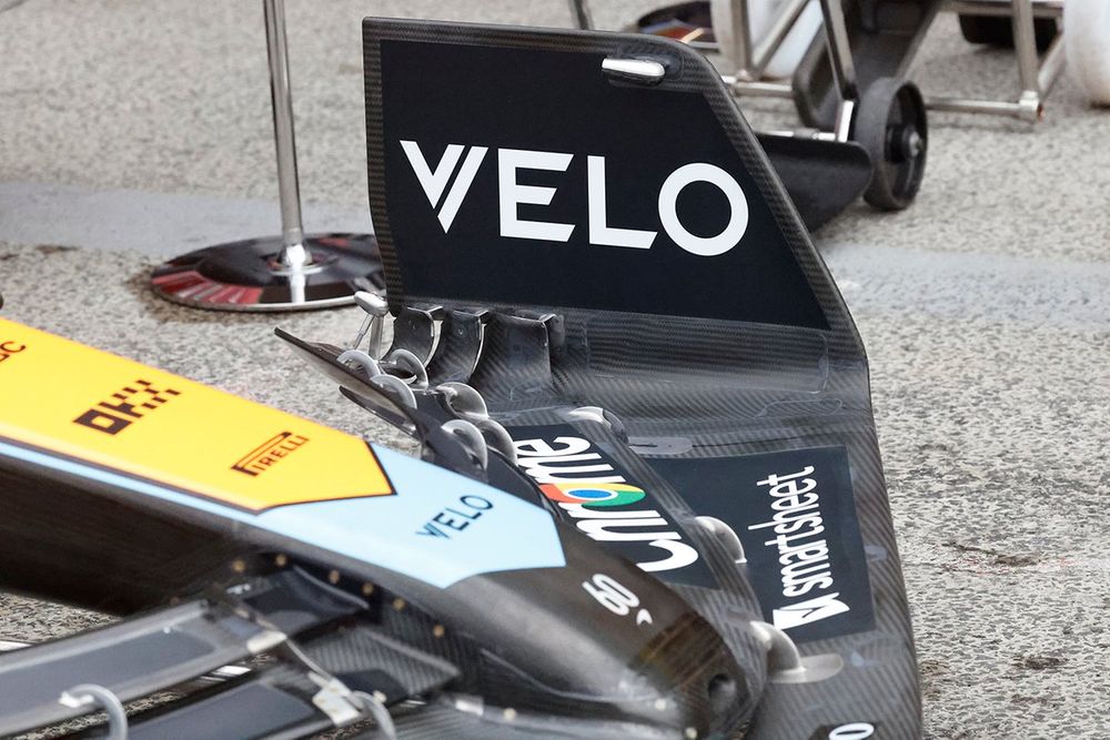 McLaren MCL60 detalle del alerón delantero