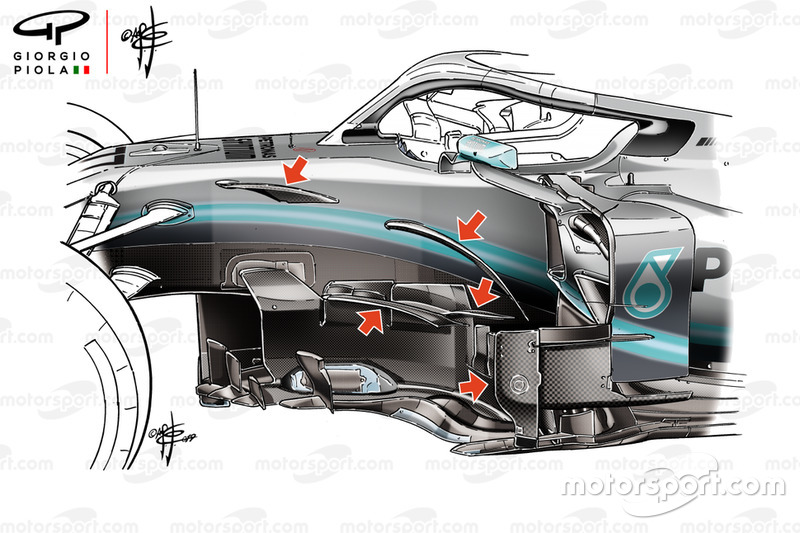Дефлектор Mercedes AMG F1 W10