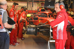 Cambio del bargeboard e del fondo sulla Ferrari SF71H di Kimi Raikkonen