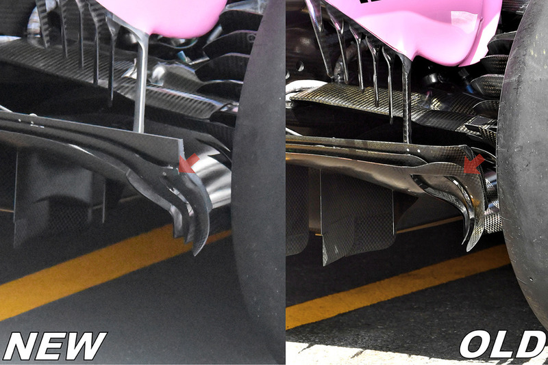 Порівняння дифузора Force India VJM11