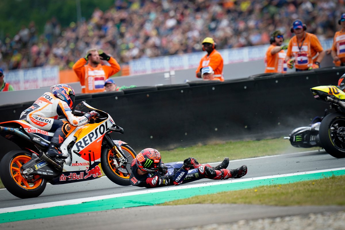 La deuxième chute de Fabio Quartararo