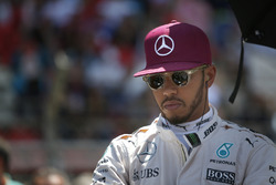 Lewis Hamilton, Mercedes AMG F1 op de grid