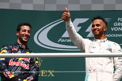 Podium: 1. Lewis Hamilton, Mercedes AMG F1; 2. Daniel Ricciardo, Red Bull Racing