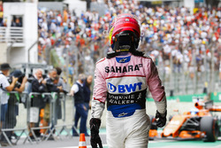Sergio Pérez, Force India, en Parc Ferme