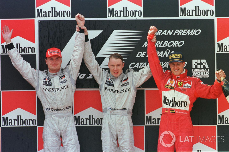 1998: 1. Mika Hakkinen, McLaren 2. David Coulthard, McLaren 3. Michael Schumacher, Ferrari