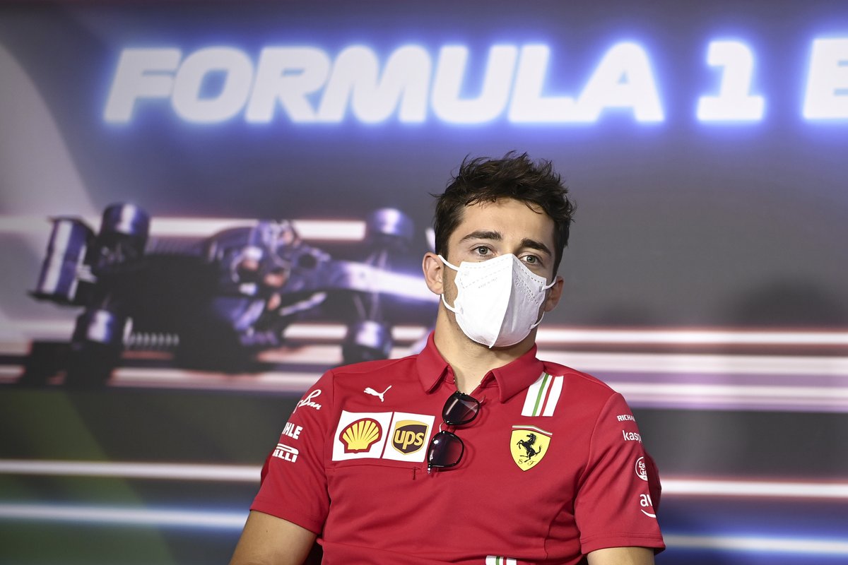 Charles Leclerc, Ferrari in the Press Conference