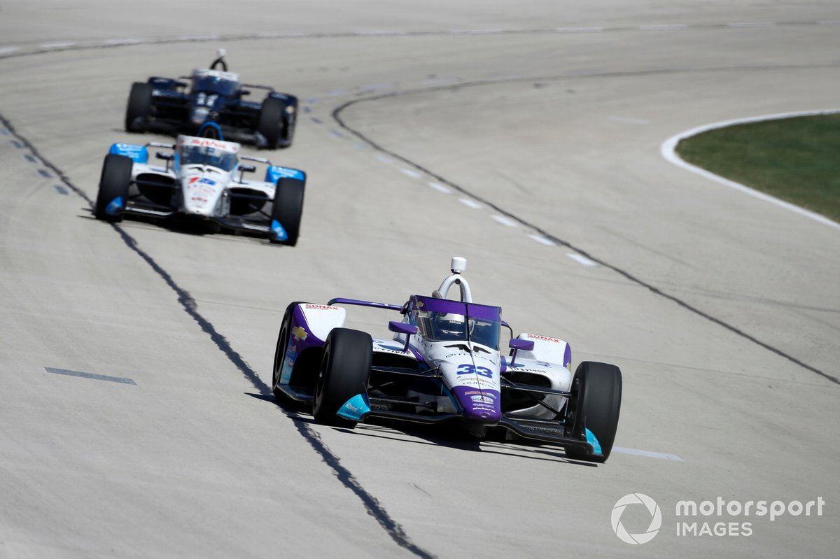 Ed Carpenter met de oude Alzamend-livery tijdens de IndyCar-race in Texas