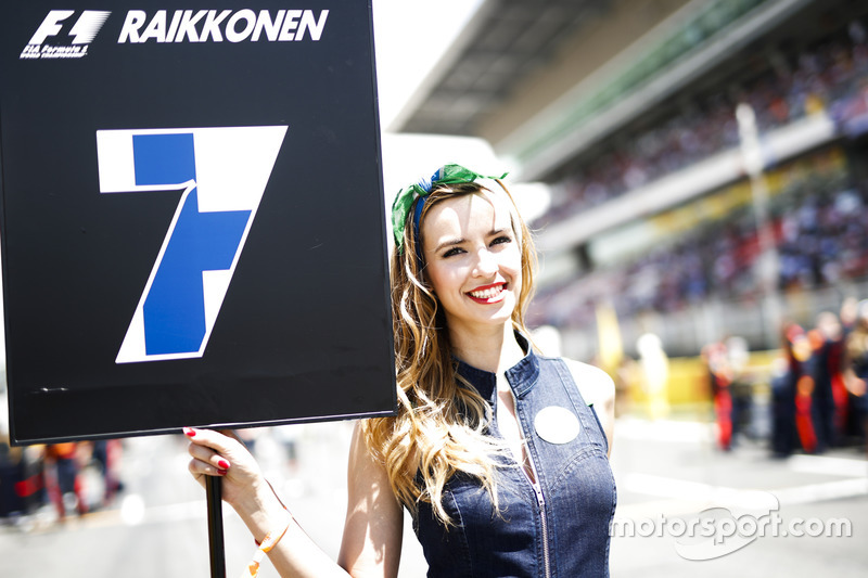 Grid Girl for Kimi Raikkonen, Ferrari