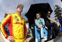 Ryan Hunter-Reay, Andretti Autosport, Honda; Marco Andretti, Andretti Autosport, Honda; Bryan Herta