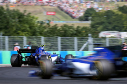 Marcus Ericsson, Sauber C36 en Pascal Wehrlein, Sauber C36