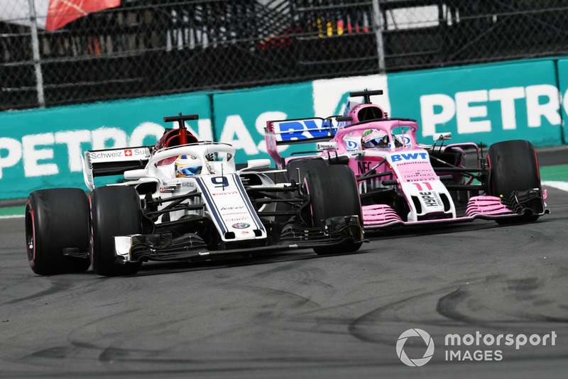 Маркус Ерікссон, Sauber C37, Серхіо Перес, Force India VJM11