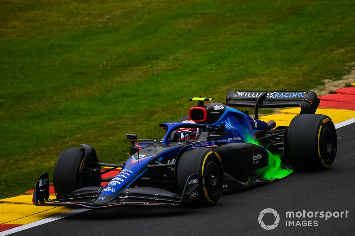 Nicholas Latifi, Williams FW44, con pintura de parafina