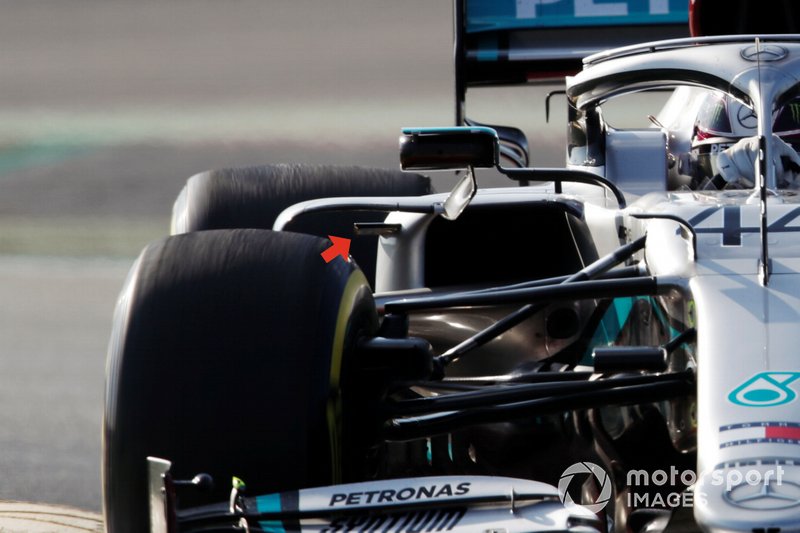 Mercedes AMG F1 W11 side pods
