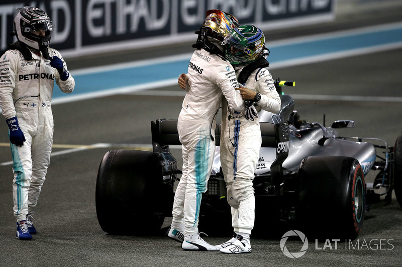 Lewis Hamilton, Mercedes-Benz F1 W08, Felipe Massa, Williams ve Valtteri Bottas, Mercedes AMG F1