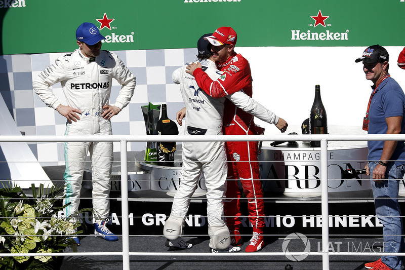 Себастьян Феттель, Ferrari, Валттері Боттас, Mercedes AMG F1, Рубенс Баррікелло, Феліпе Масса, Williams