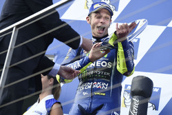 Podium: second place Valentino Rossi, Yamaha Factory Racing