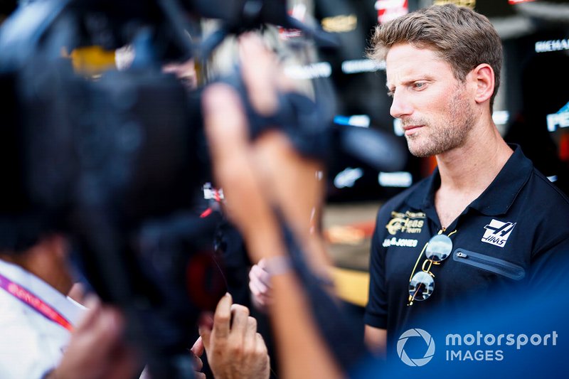 Romain Grosjean, Haas F1 parle aux médias