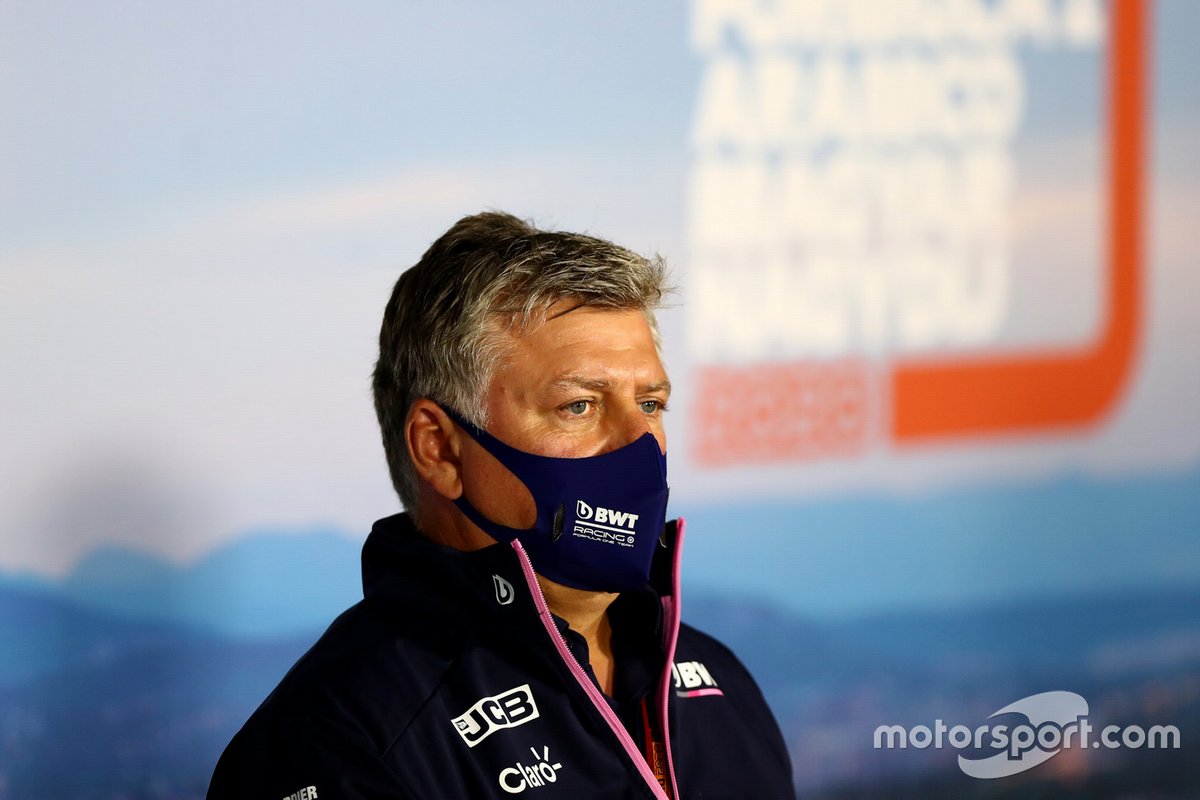 Otmar Szafnauer, Team Principal and CEO, Racing Point, in the Team Principals Press Conference