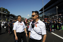 Masashi Yamamoto, Honda Boss and Yusuke Hasegawa, Head of Honda Motorsport