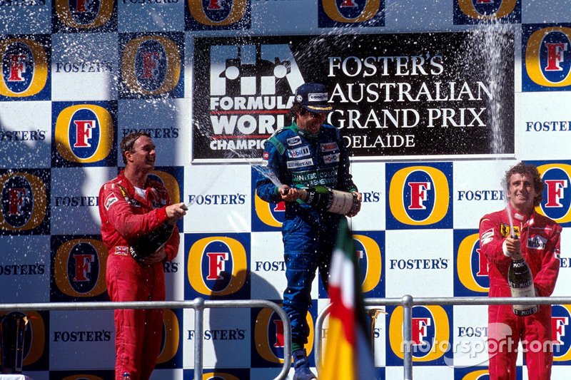 El podio del GP de Australia 1990