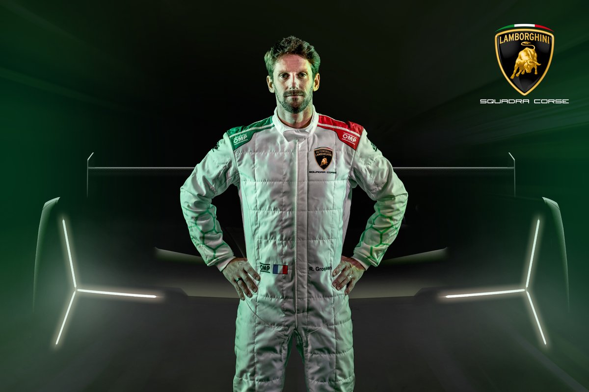Romain Grosjean a rejoint Lamborghini Squadra Corse.