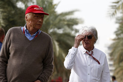 Niki Lauda, Mercedes AMG F1 Fahri Direktörü ve Bernie Ecclestone