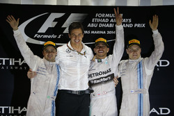 Podyum: 2. Felipe Massa, Williams, Toto Wolff, Direktör, Mercedes AMG, Yarış galibi Lewis Hamilton,