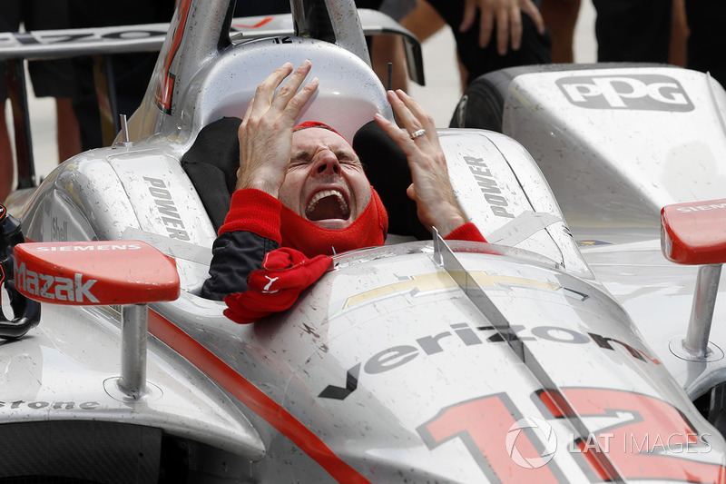 Il vincitore della gara Will Power, Team Penske Chevrolet