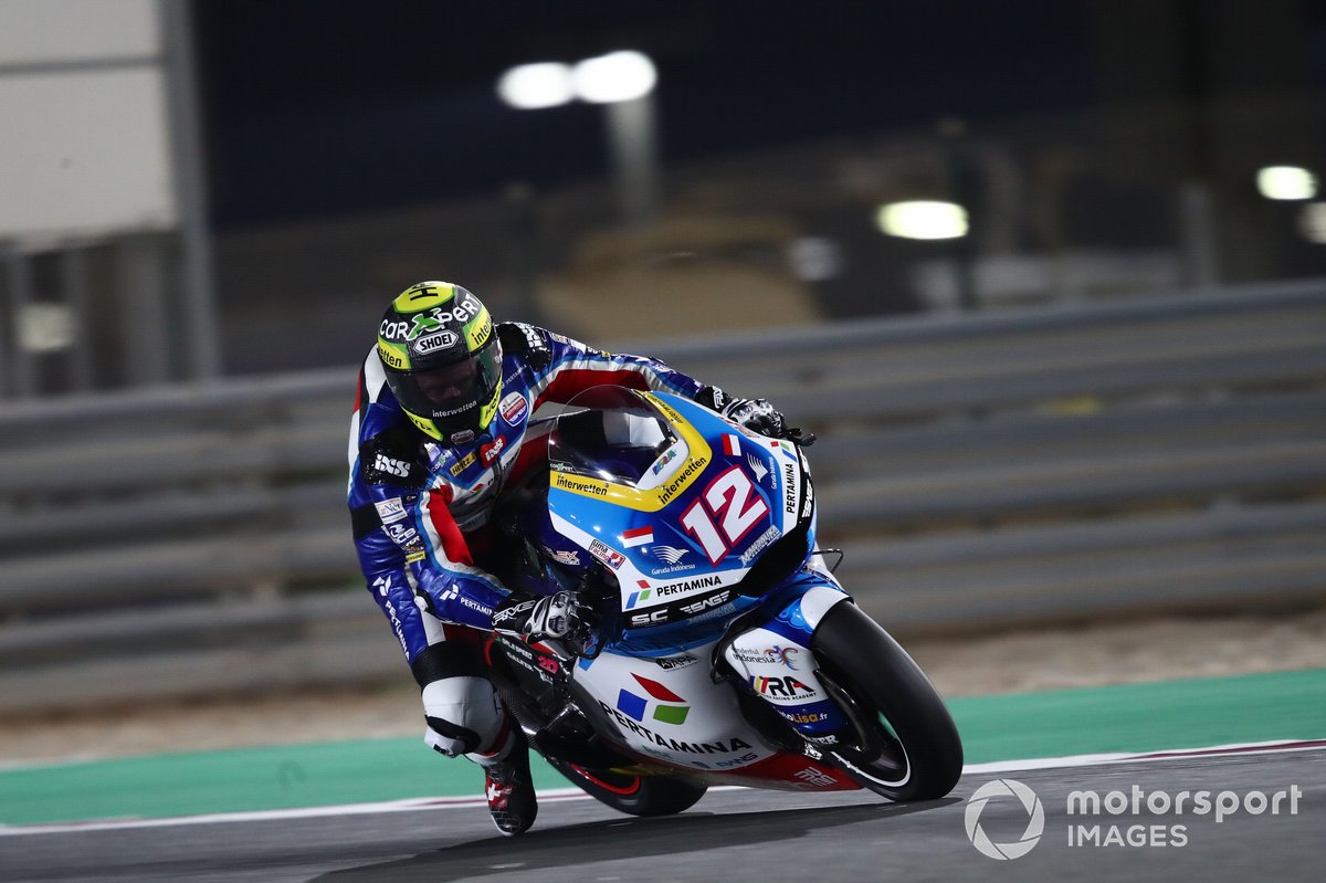 Pembalap Pertamina Mandalika SAG Team, Tom Luthi, gagal tampil konsisten sepanjang pengujian Moto2 2021 di Sirkuit Losail, Qatar.