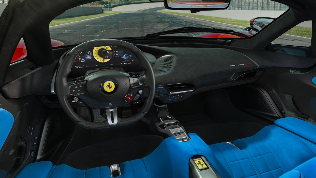 Gli interni della Ferrari Daytona SP3