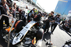 Sergio Perez, Sahara Force India F1 VJM09 op de grid