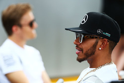 Lewis Hamilton, Mercedes AMG F1 Team and Nico Rosberg, Mercedes AMG F1 Team