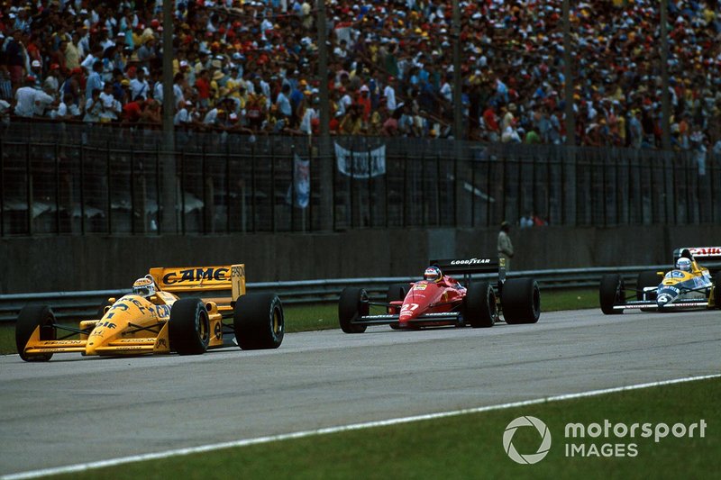 Lotus Пике, Ferrari Альборето и Williams Патрезе – на трассе в Рио участники интриги на рынке пилотов оказались рядом