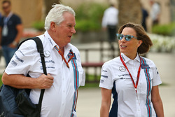 Pat Symonds, Williams Chief Technical Officer met Claire Williams, Williams Deputy Team Principal