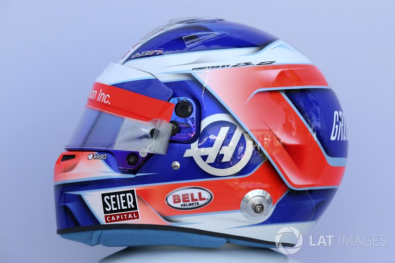 Casco de Romain Grosjean, Haas F1