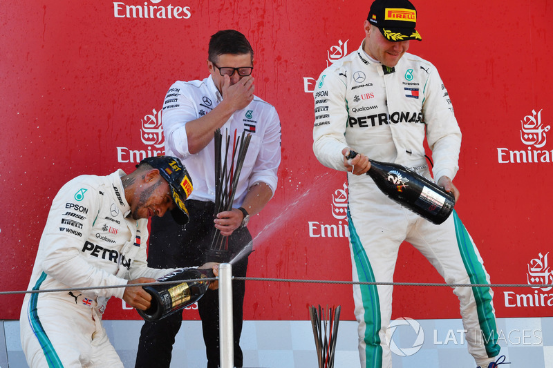 Гоночний інженер Бонненгтон, Mercedes AMG F1 Валттері Боттас, Mercedes-AMG F1 та Льюіс Хемілтон