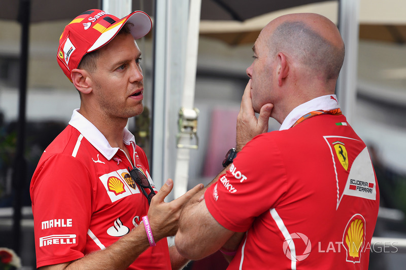 Sebastian Vettel, Ferrari dan Jock Clear, Ferrari Chief Engineer
