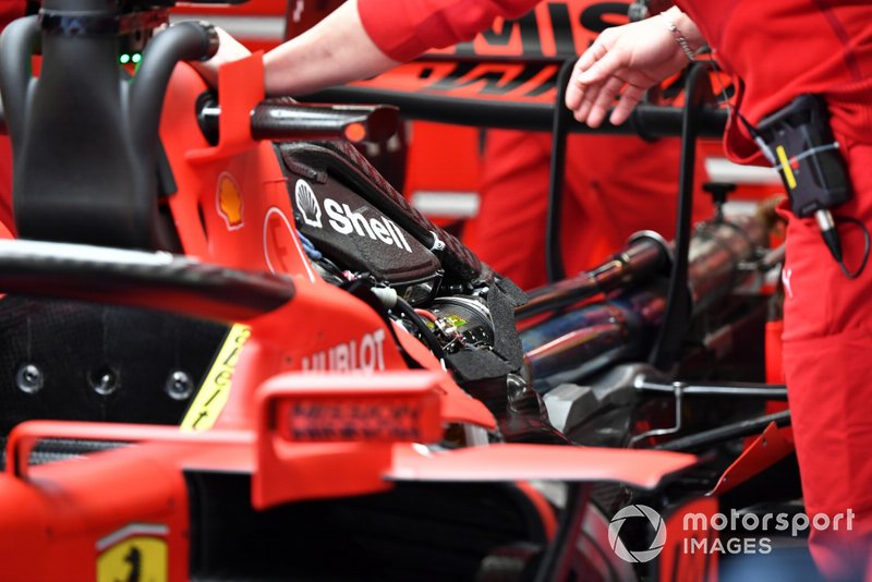 The engine in Sebastian Vettel, Ferrari SF1000
